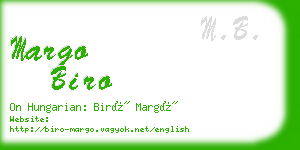 margo biro business card